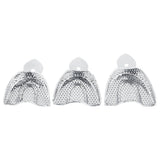 Dental Impression Trays Stainless Steel Autoclavable Upper & Lower – 6pcs