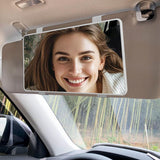 Oglindă cosmetică pentru parasolar auto – Alb