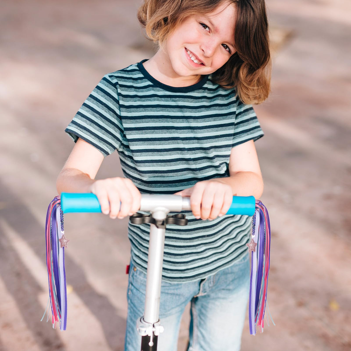 Handlebar Fringes Pair for Children's Bikes & Scooters Colorful Streamers – Multi
