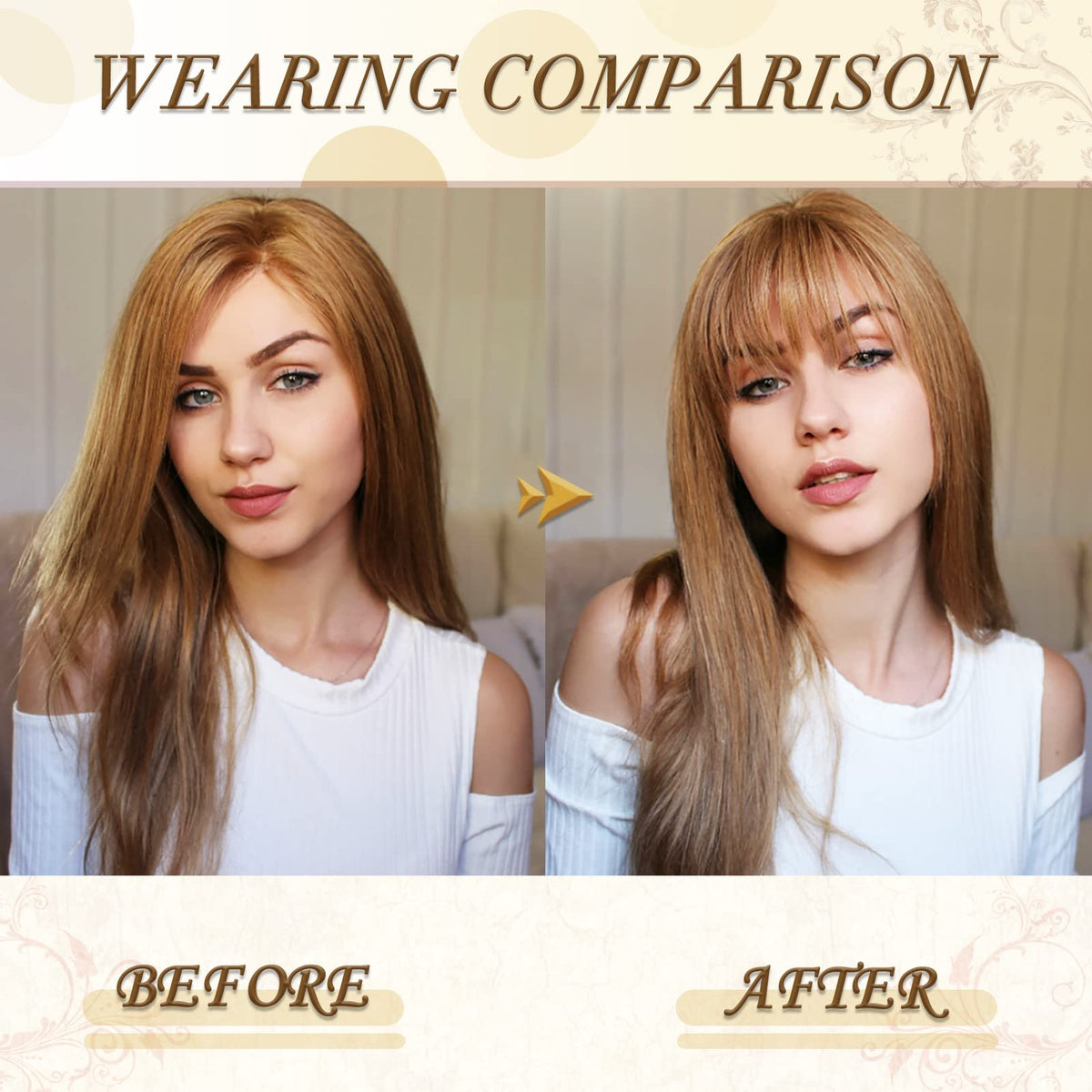Clip-in Bangs 100% Remy Human Hair Fringe Extensions – Natural Bangs