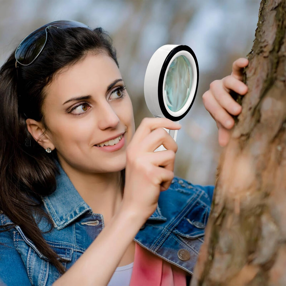 LED Handheld Magnifier with Light 30x for Reading & Inspection – 30x
