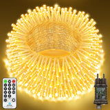 600 LED Outdoor String Lights 18M Waterproof with Timer & Remote Control – Warm White