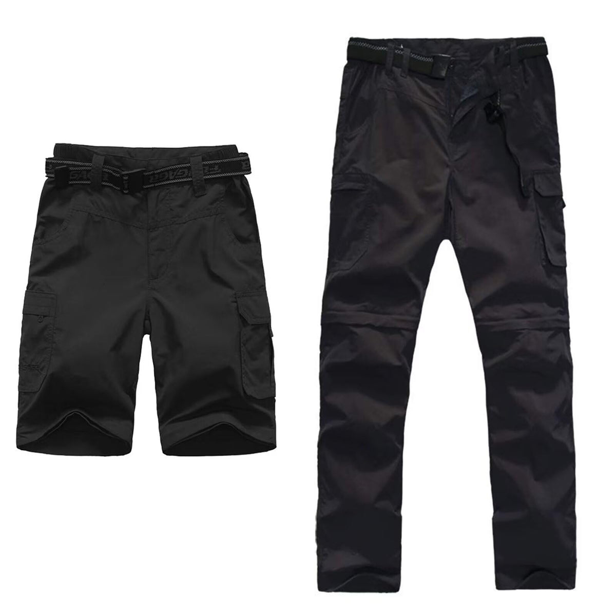 Children's Convertible Hiking Trousers Lightweight Quick-dry Cargo – Kids