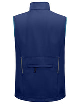 Vestă softshell bărbați căptușită cu fleece rezistentă la vânt – Albastru închis M