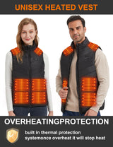 Heated Vest with 15 Heating Pads for Men and Women – Body Warmer for Cycling/Skiing