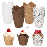 Forme din hârtie tip lalea pentru brioșe și cupcakes, set 200 bucăți – Multicolor