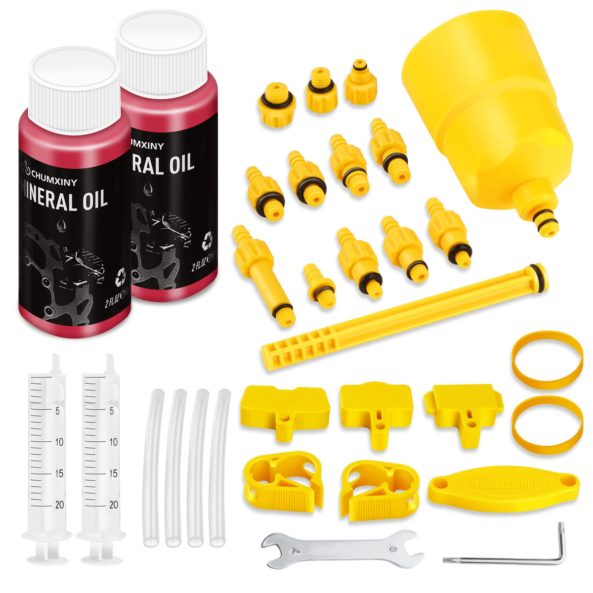 Kit de aerisire pentru frâne hidraulice pe disc Shimano și Tektro cu ulei mineral 120ml