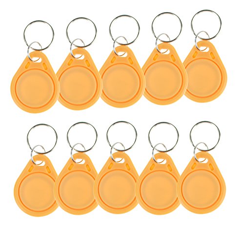 NFC RFID Token 13.56MHz ISO14443A MF Classic 1K Waterproof ABS Pack 100 – Yellow