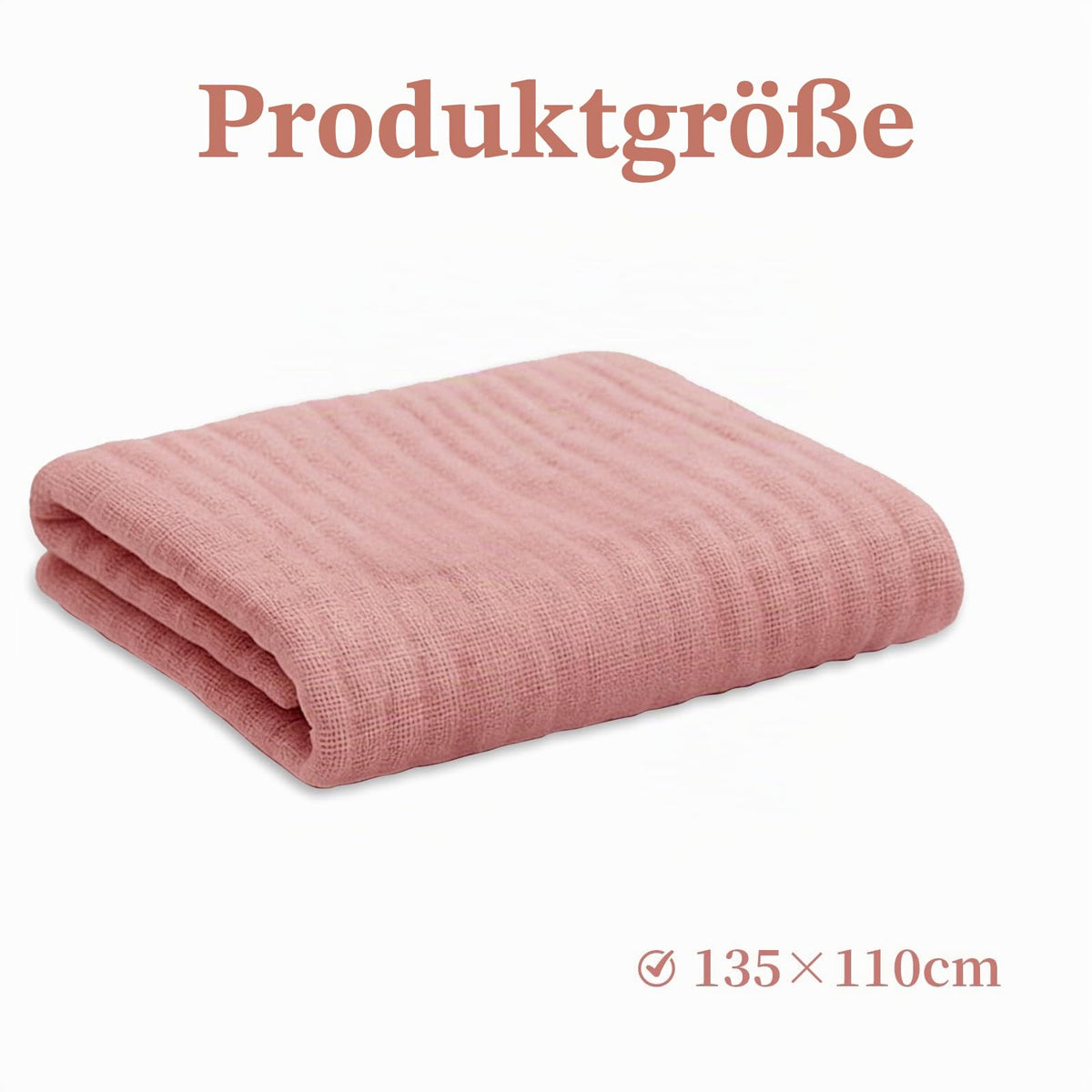100% Cotton Fabric House Print 135 x 110 cm - Dusty Rose 110cm