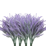 Artificial Lavender Flowers 12-Pack Weatherproof Outdoor Decorative – Purple