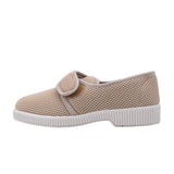 Women’s Adjustable Velcro Slippers Orthopaedic Non-Slip Breathable Soft Comfortable – Beige EU38