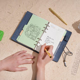 Leather Diary A6 Refillable Ring Binder Notebook Vintage Cover Organiser – Black A6