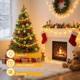 100 LED Warm White Ball Fairy Lights with Remote & Timer – 12m/39ft Indoor Outdoor