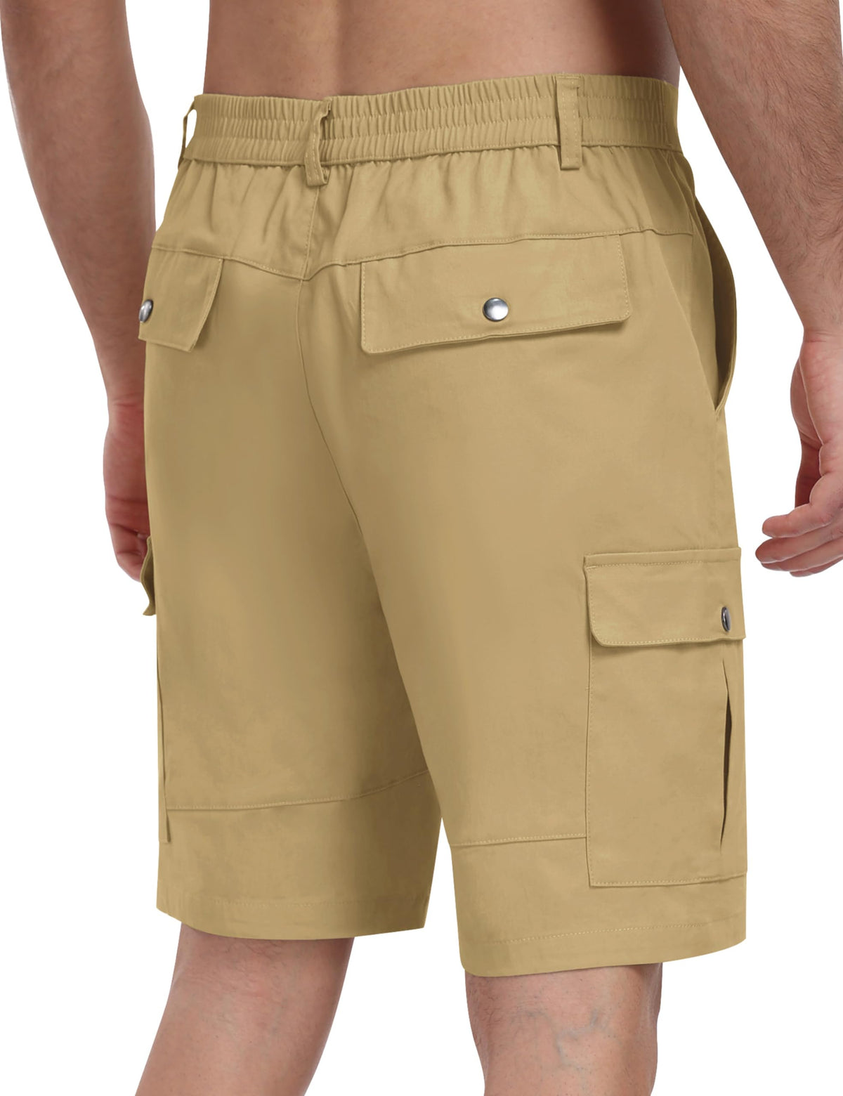 Men's Cargo Shorts Cotton Lightweight Multi-Pocket Bermuda – Navy Blue EU XL