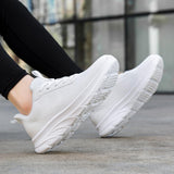 Pantofi sport slip-on fără șireturi pentru bărbați, respirabili – Alb EU 46