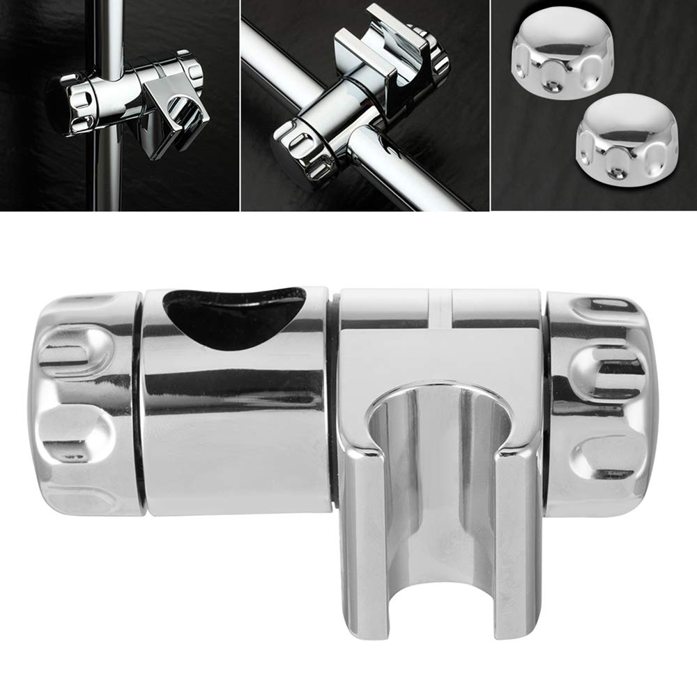 Shower rod bracket, replacement bracket, ABS, chrome-plated, adjustable, Grohe, hand shower, for bathroom accessories, 25 mm