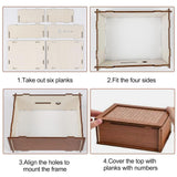 Wooden Money Box with Counter 5000 Euro Savings Goal – Retro
