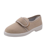 Women’s Adjustable Velcro Slippers Orthopaedic Non-Slip Breathable Soft Comfortable – Beige EU38