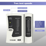 VCELINK Cable Tester, Network Tester Cable Tester for RJ45 RJ11 Cable Patch Cable Line Tester, LAN Tester, Telephone Cable Tester, Black