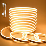 Furtun neon flexibil LED exterior BAGZY 2M 230V IP65 cu alimentator – Galben