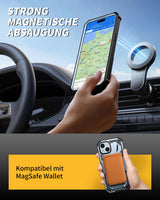 Husă antisoc militară cu inel rotativ 360° și 2 folii sticlă pentru iPhone 15 – Albastru