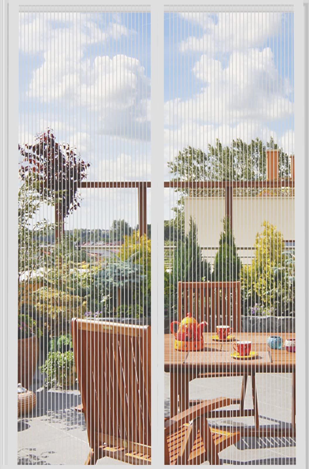 DIKER fly screen magnet door, insect protection magnetic curtain balcony door 90x200cm, fly curtain magnetic door, fly screen doors without drilling, fly protection curtain patio door