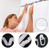 Rejansă pentru perdele și draperii 30m x 2.5cm cu 50 cârlige de prindere – Alb