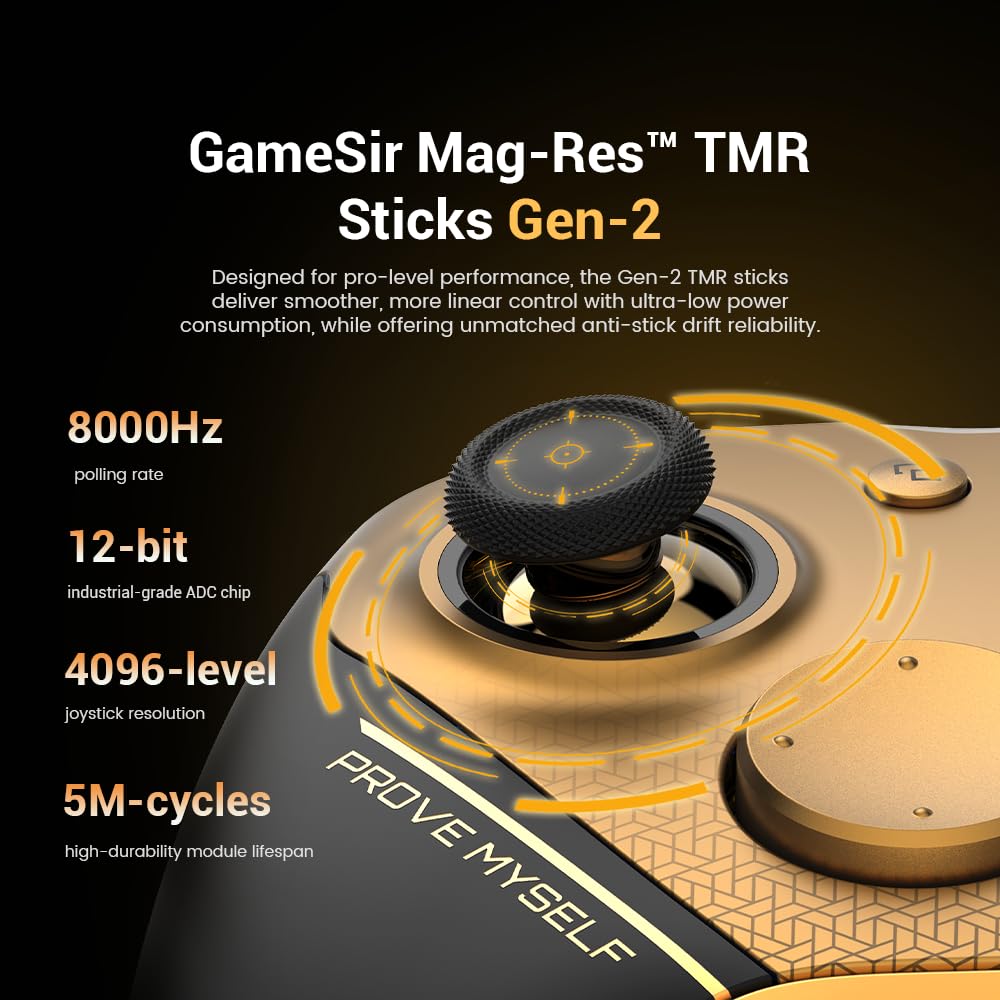 GameSir G7 Pro Wireless Gaming Controller 8K 8000Hz Hall Effect Triggers – Black
