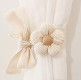 Curtain Tiebacks Set of 2 Fabric Floral Pattern Home Decor
