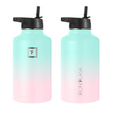 Termos sticlă sportivă din inox cu izolație termică Iron Flask 1890 ml cu 3 capace