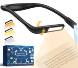 LED Neck Reading Lamp 3-Colour Adjustable Clip-On Book Light – Black