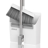 White Dustpan with Built-in Brush – Ideal for Home and Office