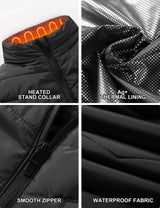 Heated Vest with 15 Heating Pads for Men and Women – Body Warmer for Cycling/Skiing