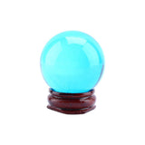 Royal Blue Quartz Crystal Ball 40mm Healing Sphere with Stand – Royal Blue