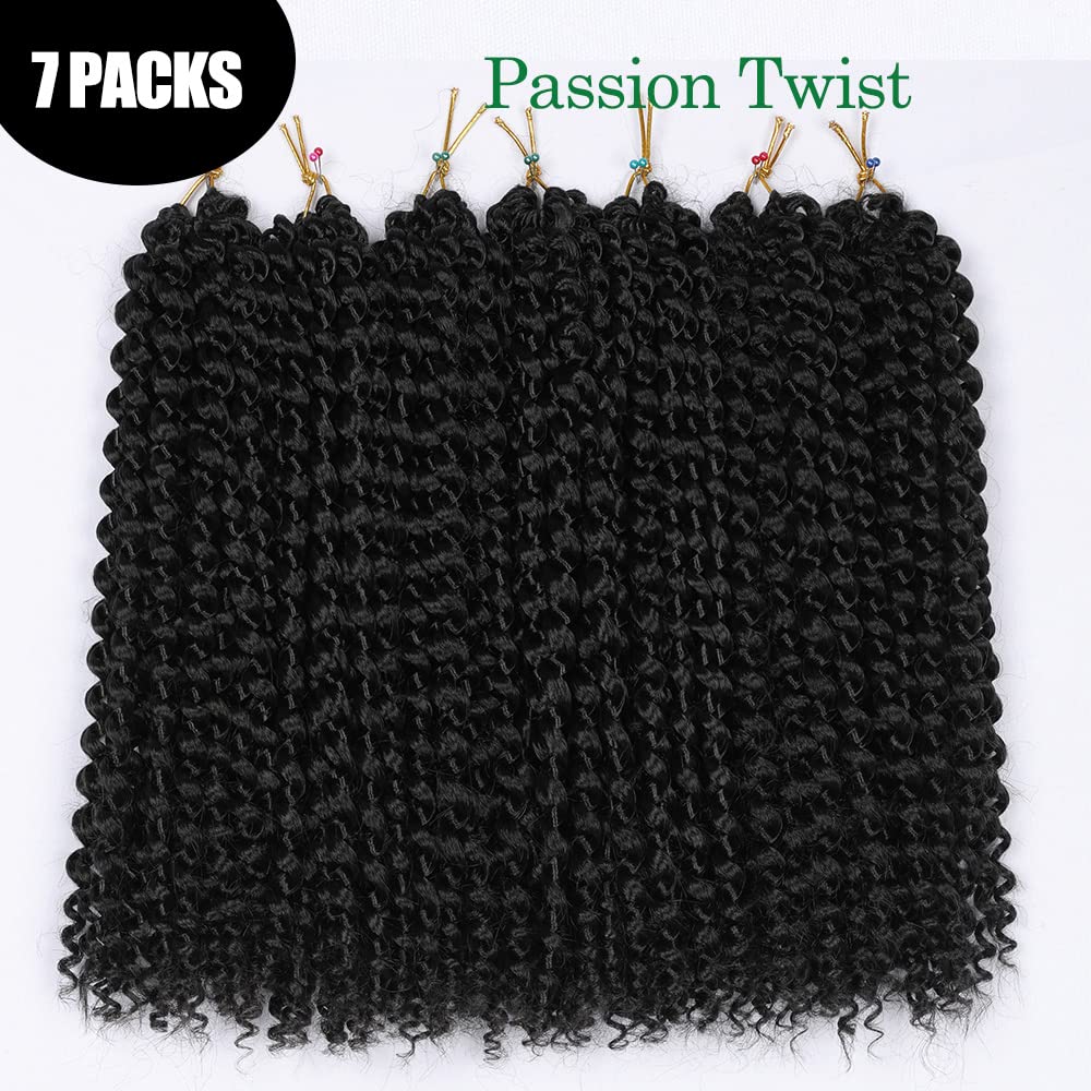 Extensii împletituri croșetate Passion Twist sintetice 30 cm, set 7 pachete – Culoarea 1B