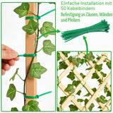 Artificial Ivy Garland Hanging Faux Vine Green 12pcs – 25.2m