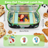 Children's Backpack Insulated Lunch Compartment Chest Strap Reflective - Astronaut 11.5L