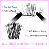 VEYESBEAUTY 5-Second Eyelash Extensions Cluster Lashes Fake Lashes – Bomb 8-16mm