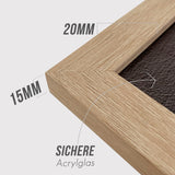 VUVUZULA picture frame 20x30cm wooden photo frame 8x12 inch wooden frame MDF frame 20x30cm natural set of 3
