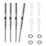 Suporți ascunși invizibili pentru polițe plutitoare Ø8x100 mm, set 4 bucăți