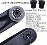 Prowheel Ebike ISIS Crank Arm,127 mm/140 mm/152 mm/160 mm/165 mm/170 mm/175 mm Electric Bicycle Crank Arm for ISIS Mid Drive Motor,Bosch GEN4,PW-X3/PW-X2,BANGFANG M620, Brose Standard/MAG,GX0