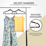 Utopia Home Premium Velvet Hangers 50 Pack - Non Slip & Durable Hangers - Black Hangers with 360 Degree Swivel Hook - Heavy Duty Hangers