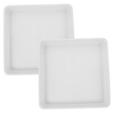 Square Plant Pot Coasters 2-Pack Water Collection Durable Plastic – 60x60cm