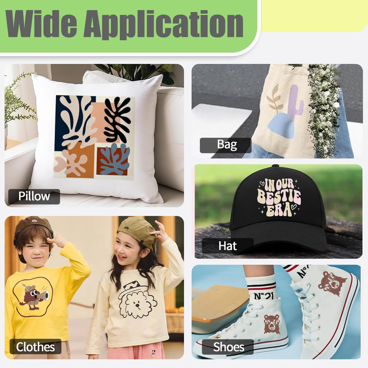 Heat Transfer Vinyl Light Green 30.5cm x 457cm – Light Green