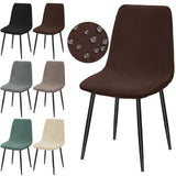 Huse elastice jacquard impermeabile pentru scaune tip Eames, set 6 bucăți – Maro Cafea