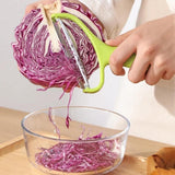 Răzătoare și feliator multifuncțional din inox pentru legume 18x12 cm – Argintiu