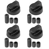 Recamania Universal Oven, Stove, or Microwave Knobs (4 pcs) | Replacement Compatible with All Brands | 6 and 8 mm Shafts Included