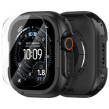Apple Watch Metal Protective Case 3‑in‑1 with Screen & Back Cover – 49mm Black