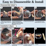 Removable Leakproof Tumbler Lids Set of 2 360° Easy-Clean Dustproof – Fits Stanley