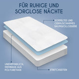 Mattress Protector 80x160 Waterproof Dreamzie - Oeko-TEX - Breathable Anti-Allergy and Anti-Mite - Waterproof Mattress Topper